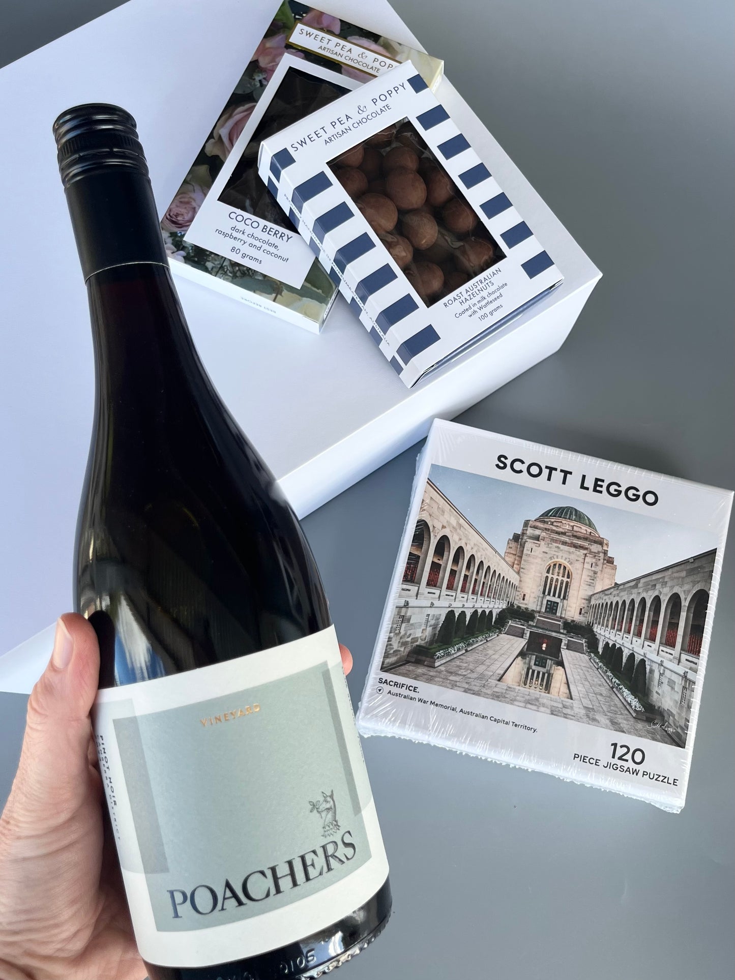 Pinot, Puzzle and Chocolate Gift Hamper