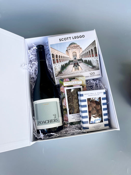 Pinot, Puzzle and Chocolate Gift Hamper