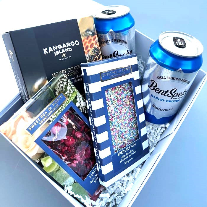 Beer and treats gift hamper