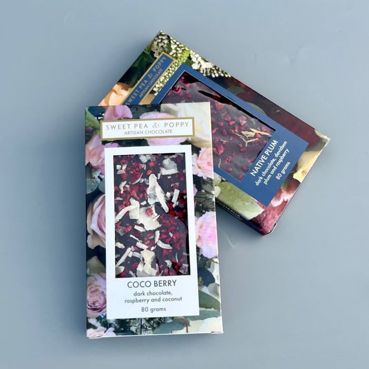Two dark chocolate bars